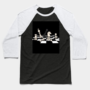 Chessboard Player Chess Pieces Baseball T-Shirt